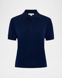 Short-Sleeve Polo Top
