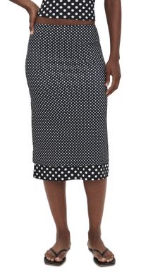 Miaou Maria Skirt Black And White Polka Dot XXS
