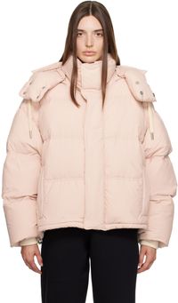 AMI Paris Pink Quilted Down Jacket