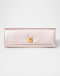 Robbie Mini Flap Metallic Clutch Bag