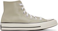 Converse Taupe Chuck 70 Leather High Top Sneakers