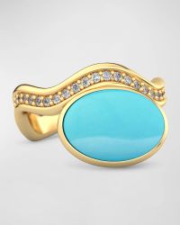 Aurora Statement Ring with Diamonds