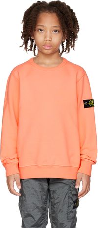 Stone Island Junior Kids Orange 61320 Sweatshirt
