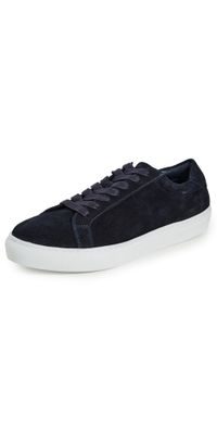 Les Deux Theodor Suede Sneakers Dark Navy 46
