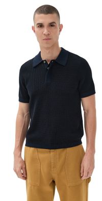 ÁWET Girma Knit Polo Black L