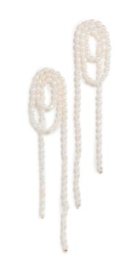 SHASHI Vroom Pearl Earrings Pearl One Size