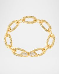 Serpent Boheme Vintage 18K Yellow Gold Diamond Link Bracelet