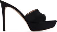 Gianvito Rossi Black Platform Heeled Sandals