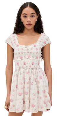 LoveShackFancy Siona Dress Thulian Pink L