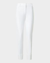 Maxima Cotton Denim Stretch Cropped Pants