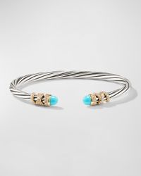 Helena Bracelet with 18K Gold, Cabochon and Diamonds, 4mm