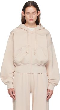 Acne Studios Beige Zip Hoodie