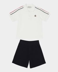 Boy's Polo Shirt W/ Shorts Set, Size 8-10