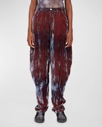 Grr Dyed Mid-Rise Tapered Pants
