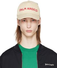 Palm Angels Casquette blanc cassé à logos