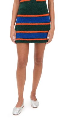 The Tiny Big Sister Striped Skirt Bottle Green 40