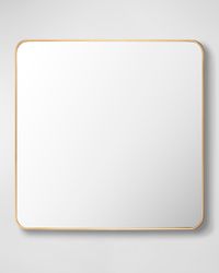 Aranya 32" Square Wall Mirror, Gold