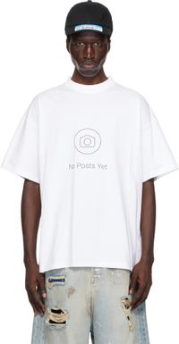 VETEMENTS White 'No Posts' Regular T-shirt