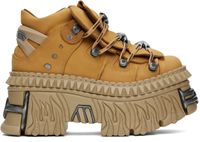 VETEMENTS Tan New Rock Edition Platform Sneakers