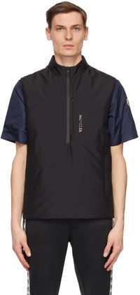 Moncler Black Matt Black Down Dulac Vest