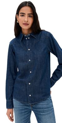 Jamie Haller The Dolly Western Shirt Rich Indigo P