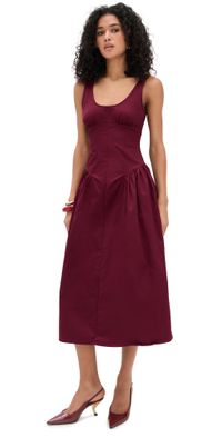 Lioness Luna Rosa Maxi Dress Burgundy XL