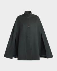 Cashmere Button-Front Cape