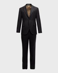 Men's Tasmanian Solid Virgin Wool Suit