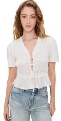 RAILS Portia Top White XL