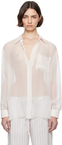 The Row White Nesson Shirt