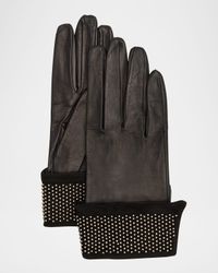Ronnie Studded Leather Gloves