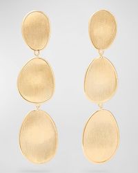 Lunaria 18K Triple-Drop Earrings