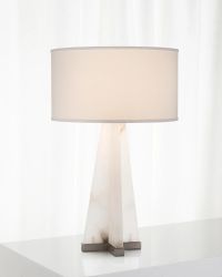 Sculptural Alabaster Table Lamp