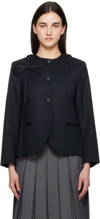 Sandy Liang Black Kallo Blazer