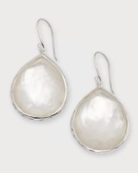 Large Teardrop Earrings in Sterling Silver