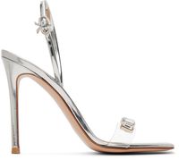 Gianvito Rossi Sandales à talon aiguille Ribbon Candy argentées