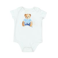 Polo Ralph Lauren - Seconde Main - Body bébé blanc - 18 mois - Taille 18M - Blanc