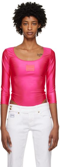 Versace Jeans Couture Justaucorps rose à écusson