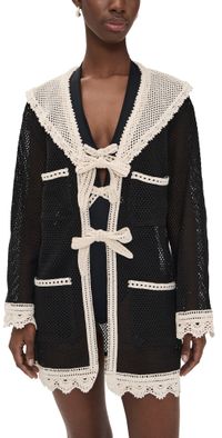 Sea Kendall Crochet Cover Up Multi S/M