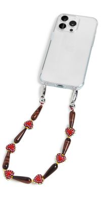 Ossa Western Heart Wristlet Red Agate One Size