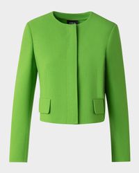 Adriana Short Wool Crepe Jacket