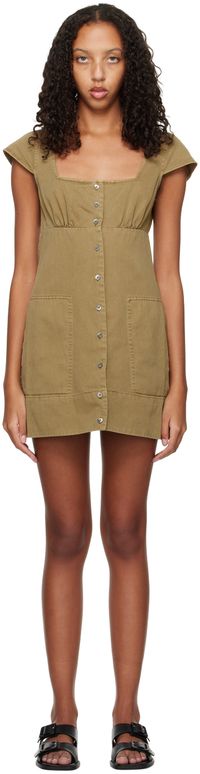 Staud Robe courte Julia kaki