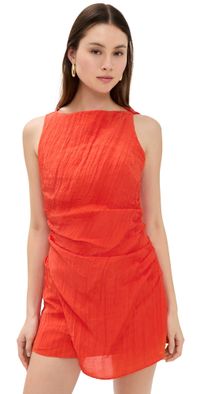 SIR. Ligera Mini Dress Tangerine 4
