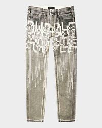 Men's Reverse Foil Logo Skinny Jeans