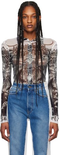 Jean Paul Gaultier Black & White 'The Diablo' Shirt
