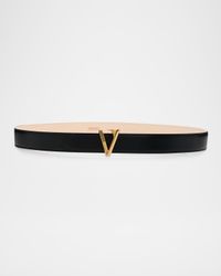 V Leather Belt