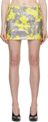 16Arlington Gray & Yellow Haile Miniskirt