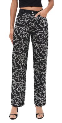 Bec + Bridge Kinsley Sequin Pants Charcoal Silver 8