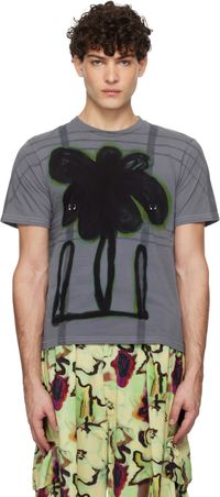 Collina Strada Blue Plaid Pierced T-shirt