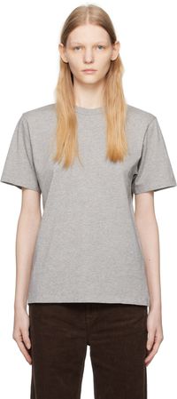 Maison Kitsuné Gray Chillax Fox T-Shirt